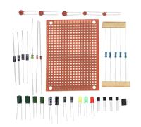 BAZEITFLOW Solder Practice Kit for Beginners Safety Plugin Training Board, Plastic Material Electronics Skills Teaching Set for Welding Training and DIY Soldering Kit