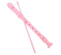 BAZEITFLOW Soprano Recorder Flute for Teens Beginners Pink Musical Instrument with Cleaning Rod and Carrying Bag Easy Maintenance and Smooth Playing Experience