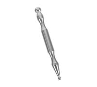 BAZEITFLOW Stainless Steel Acupuncture Massage Stick Durable Manual Trigger Point Cane for Neck Back and Leg Relaxation Compact Design with Portable Bag for Versatile Body Sculpting Tools