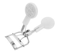 BAZEITFLOW Stainless Steel Eyelash Curler with Rhinestone Decoration, Silver Eyelash Curling Tool with Wide Opening for Curl, Travel-Friendly Eye Lash Curler Without Pinching for Women