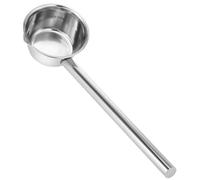 BAZEITFLOW Stainless Steel Long Handle Water Ladle with Pouring Spout Thickened Handle Multipurpose Kitchen and Garden Scoop for Cleaning Vegetables and Fruits for Home Restaurant Canteen Use