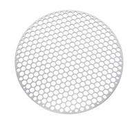 BAZEITFLOW Stainless Steel Round BBQ Grill Mesh Mat Non Stick Barbecue Accessory for Meat Vegetables Fish Suitable for Outdoor Grilling Cut to Fit Reusable Cooking Mesh