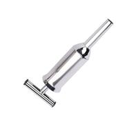 BAZEITFLOW Stainless Steel Sausage Stuffer Kit Large Manual Meat Filler Tube Tool for Home Kitchen Material Easy to Clean for Ground Beef Pork Turkey Filling