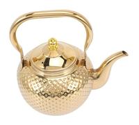 BAZEITFLOW Stainless Steel Tea Kettle with Filter and Handle Hammered Middle East Style Water Kettle for Home Kitchen Fast Heat Conduction Convenient Tea Pot for Brewing and Serving