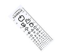 BAZEITFLOW Standard Eye Chart for Vision Testing at Home PVC Visual Acuity Chart with Logarithmic Scale for Childrens Eye Exams and School Use Distance Measurement