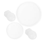 BAZEITFLOW Stethoscope Diaphragm Replacement with Pediatric and Adult Bell Covers Soft Silicone with Threaded Design Compact and Medical Accessories for Accurate Auscultation