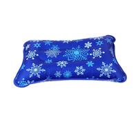 BAZEITFLOW Summer Cooling Ice Pillow for Lunch Break Water-Filled Cushion with Design Practical Backrest and Seat Pad PVC and Polyester Snowflake Pattern