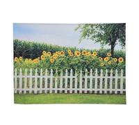 BAZEITFLOW Sunflower Vinyl Photography Backdrop Cloth Outdoor Hanging Wall Blanket Fade-resistant Floral Background Decoration for Photo Props and Live Streaming Studio Use