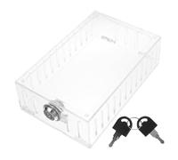 BAZEITFLOW Thermostat Lock Box with Keyed Plastic Protective Cover Wall Mount Thermostat Guard for Outdoor and Indoor Use for Security and Safety