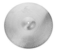 BAZEITFLOW Thickened Silent Crash Cymbal Low Volume Alloy Mute Cymbal for Smooth Sound for Drumming Practice Compatible with All Drum Easy to Store and Replace