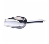 BAZEITFLOW Thickened Stainless Steel Ice Cube Shovel Food Scoop Kitchen Gadget Lightweight for Tea Grain French Fries and Buffet Use