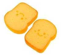 BAZEITFLOW Thickened Toast-Shaped Dual Side Sponge Pad for Dishes Reusable Kitchen Cleaning Sponge for Dishwashing and Table Wiping Compact Lightweight Scrubber