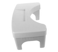 BAZEITFLOW Toilet Step Stool for Adults PP Material Bathroom Footrest with Slip Base Strong Load Bearing Squatting Aid for Healthy Posture and Constipation Relief in Bathroom