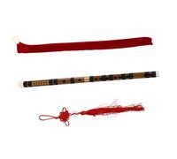 BAZEITFLOW Traditional Bamboo Flute Two-piece Professional Musical Instrument for Beginners Random Accessories Natural Wood Color Suitable for Kids and Entry-level Players