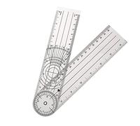BAZEITFLOW Transparent Goniometer Protractor Medical Angle Ruler for Joint Range of Motion Measurement for Therapists Students Home Use Readings Centimeters