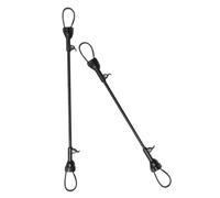 BAZEITFLOW Twin Stroller Connectors Adjustable Baby Adapter for Double Stroller for Toddler Outings 2pcs Set (Black