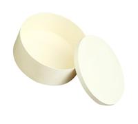 BAZEITFLOW Unfinished Wooden Candy Box with Lid Natural Round Wooden Favor Box for Weddings Parties and Home Storage Organizer