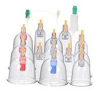 BAZEITFLOW Vacuum Suction Cupping Cups Home Therapy Tool Smooth Edges Safe for Body Massage Relief Shoulder Back Economic Beauty Tool for Salon Use