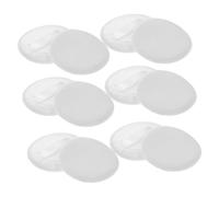 BAZEITFLOW Velour Rounded Powder Puff 12pcs 45mm x 7mm Soft Cotton Makeup Cushion Puff for Women Face Makeup Application Dry and Loose Powder Use