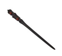 BAZEITFLOW Vintage Chinese Style Black Ebony Hairpin Stick for Women Simple Hand Carved Ancient Hair Accessory Elegant Hair Barrette for Buns and Ponytails