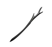 BAZEITFLOW Vintage Ebony Wooden Hair Stick for Women Decorative Chinese Style Hairpin for Elegant Buns Meticulously Polished Lightweight Hair Accessory for Parties and Everyday Wear