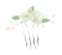 BAZEITFLOW Vintage Floral Hair Comb for Women Comfortable Inserted Hair Accessories for Hanfu and Traditional Dresses Smooth Polished Surface for Weddings Parties and Daily Wear