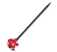 BAZEITFLOW Vintage Flower Shaped Hairpin for Women Dark Red Chic Hair Stick Unique Retro Hair Accessory for Parties Festivals Photography and Ceremonies to Stand