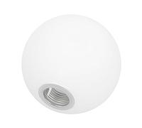 BAZEITFLOW Vintage Globe Lamp Shade for Ceiling Lights Featuring Round White Frosted Glass Design, to Protect Light Bulbs and Decorate Your Home an Elegant, Simple Style for Bedside Lamps
