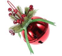 BAZEITFLOW Vintage Iron Pine Cone Bell Christmas Hanging Decoration with Berry Pendant Medium DIY Xmas Ornament for Tree and Home Lightweight Festive Holiday Adornment