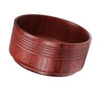 BAZEITFLOW Vintage Oak Wood Shaving Bowl for Men Spacious Shave Mug with Capacity Portable Wooden Shave Cup for Creating Rich Foam Practical Grooming Tool for Daily Use