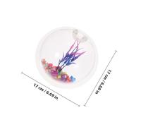 BAZEITFLOW Wall Mounted Fish Tank Home Decor Fish Tank Decor Clear Wall Mounted Clear Aquarium Decorative Random Color