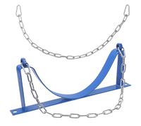 BAZEITFLOW Wall-Mounted Gas Cylinder Bracket for Single Oxygen Acetylene Bottle with Safety Chain and Mounting Screws, Industrial Cylinder Support Rack for Air Tank Storage and Secure Fixing