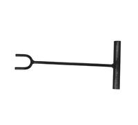 BAZEITFLOW Water Meter Wrench and Shut Off Valve Key, Heavy Duty 30cm Long U-Shaped Handle 3cm Opening for Main Water Control, Plumbing Tool for Home and Curb Valve Operations