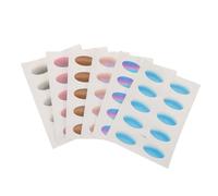 BAZEITFLOW Waterproof Temporary Eyeshadow Stickers 6pcs Cosplay Eye Makeup Accessories for Women Girls Festival Party Decorations