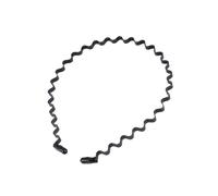 BAZEITFLOW Wavy Hair Hoop 2pcs 6mm Thick Slicked-back Men’s Headbands Non-slip Spring Hair Accessories for Daily Styling and Sports