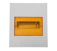 BAZEITFLOW Way Electrical Distribution Box with Iron Base and Transparent Window for Indoor Breaker Protection and Stable Power Enclosure