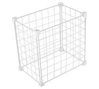 BAZEITFLOW Wire Chest Freezer Hanging Basket Organizer Metal Freezer Storage Bin 32x21.5x32cm Single Compartment Wire Shelf for Kitchen