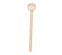 BAZEITFLOW Wood Grain Long Handle Drumsticks with Felt Two Color Head Ergonomic Snare Drum Percussion Mallet for Practice Concerts and Performances
