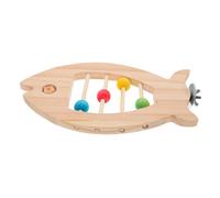 BAZEITFLOW Wooden Parrot Perch Stand Natural Wood Pole Platform for Bird Cages Easy to Install Exercise Branch for Parrots Cockatiels Finches Accessories