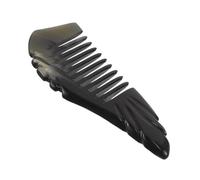BAZEITFLOW Yak Horn Comb Natural Ox Horn Made Wide Tooth Comb for Curly Hair Styling Scalp Massager Detangler Accessories Black