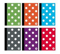 BAZIC 80 Ct. 5" x 7" Polka Dot Poly Cover Personal Composition Book