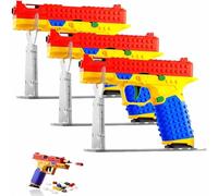 Bazilbazos Tactical DIY Building Block Handle Set, Funny DIY Building Blocks Kit with Display Stand for Adults, Creative Team Buildings Activity, for Outdoor Team Activities & Festival Gift (3pcs)