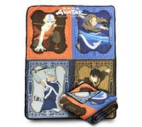 Bazillion Dreams Nickelodeon Avatar The Last Airbender Aang Katara Sokka Zuko Fleece Throw Blanket
