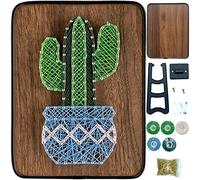 BAZIMA DIY String Art Kit for Beginner,Cactus String Art,DIY Cactus Potted Craft Kit,Unique Gift,Craft Kit for Holidays
