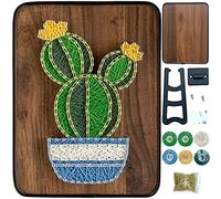 BAZIMA DIY String Art Kit for Beginner, DIY Cactus Potted Craft Kit,Unique Gift,Craft Kit for Holidays