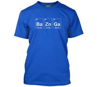 Bazinga Periodic Table Elements Men's Unisex T-Shirt - Blue Large