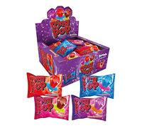 Bazooka Ring Pop Lollipops | 4 Assorted Flavours | Blue Raspberry - Strawberry - Cola - Blackcurrant | Vegetarian & Vegan | Gluten-Free| Individually Wrapped | Party Pack | Kids Party Favour - 24 Pack