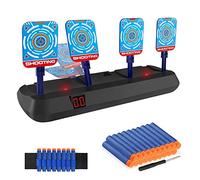 Baztoy Electronic Digital Target Age 3+, Auto Reset Electric Shooting Scoring Target with Light & Sound Effect Toys Gifts Gadgets Indoor Outdoor Games for Kids Boys Girls Toddlers Teenager