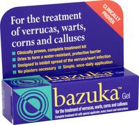 Bazuka Gel Treatment of Verrucas Warts Corns, 5 g