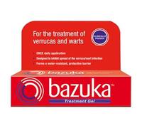 Bazuka Treatment Gel For Effective, Pain-Free Treatment and Removal of Verrucas and Warts. With Emery Board, 6g